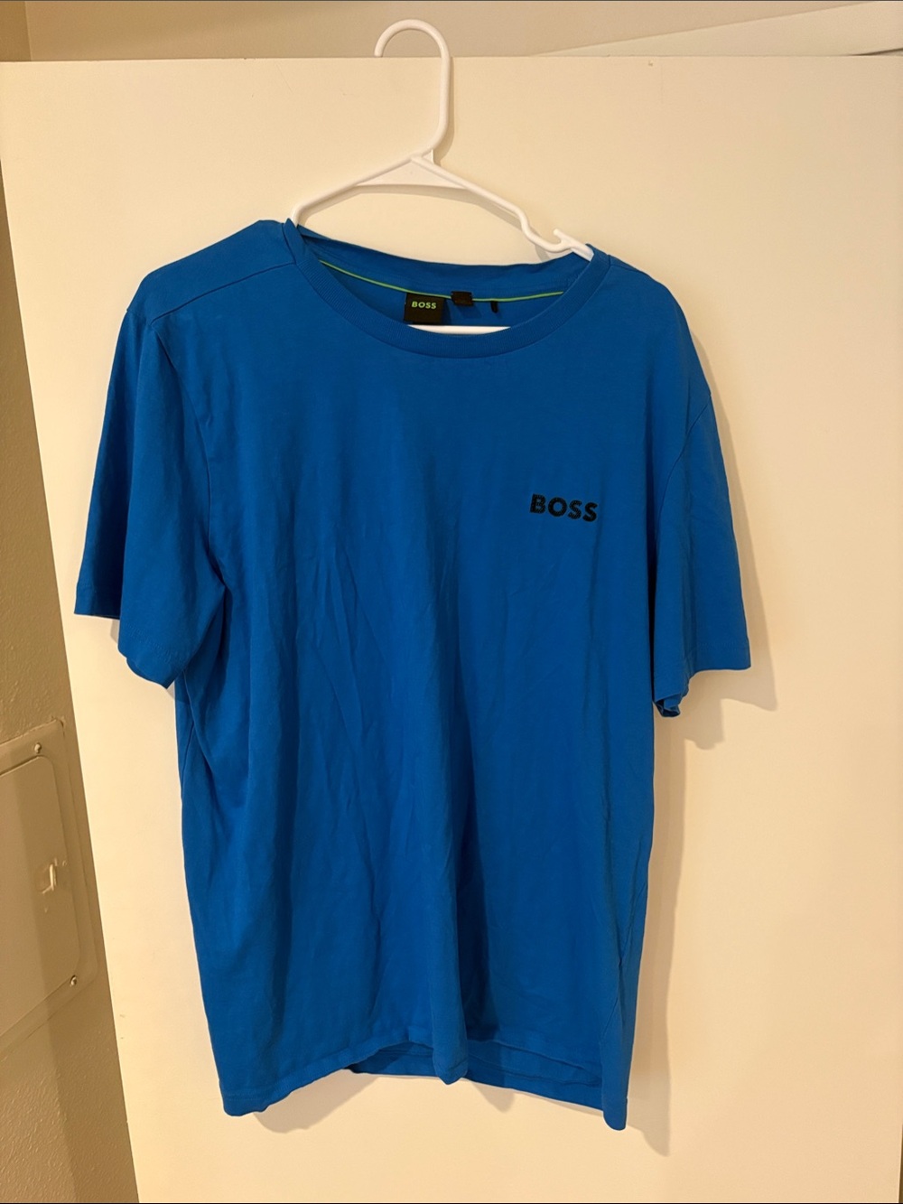 BOSS Bright Blue Short Sleeve Logo Tee - Never worn